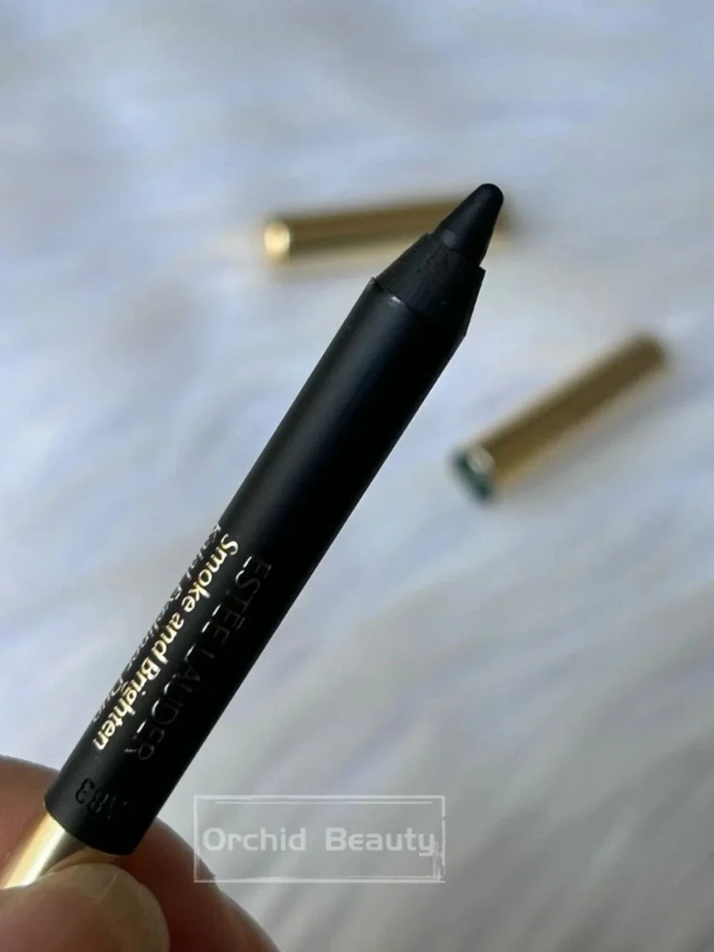 New Estee Lauder Smoke and Brighten Kajal Eyeliner Duo~Noir/Cream~Full size